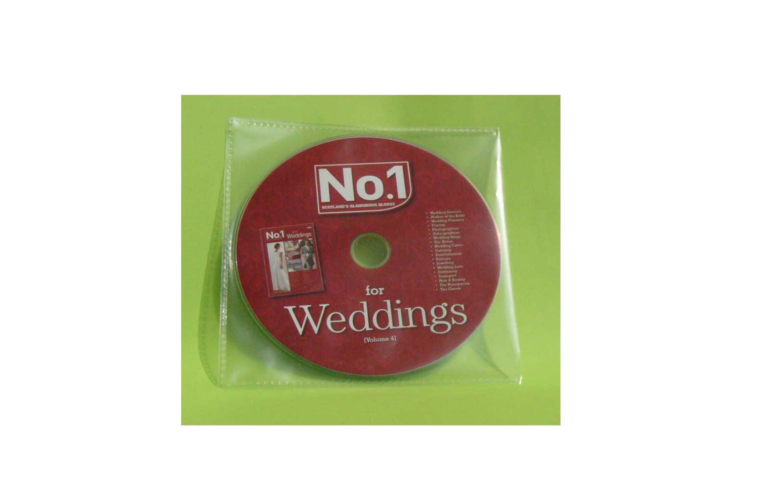 CD DVD in PVC Sleeve