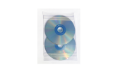 2 CDs or DVDs in PVC Sleeve with 2 adhesive strip