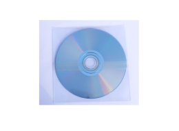 CD DVD in PVC Sleeve with 1 adhesive strip