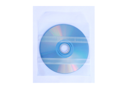 CD DVD in PVC Sleeve with 2 adhesive strip